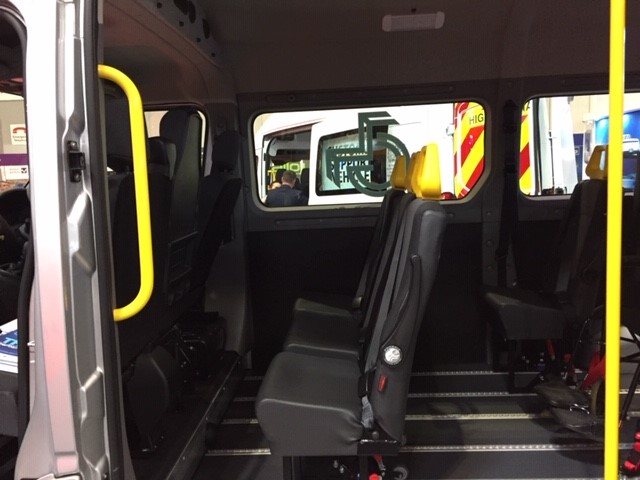 Phoenix Seating installed on mobility minibus vehicle