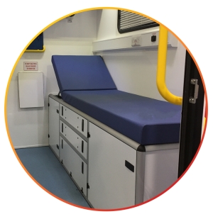 Trimmed Ambulance Seat Pads
